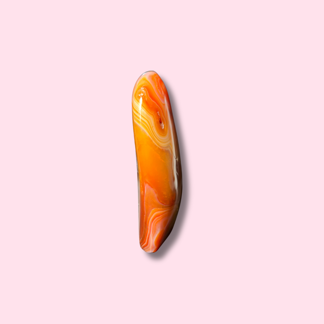 Gorgeous Carnelian Freeform With Beautiful Banding - Made in Mother Nature