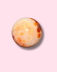 Cute Quartz-Filled Carnelian Sphere - Made in Mother Nature