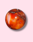 Amazing Vibrant Carnelian Sphere - Made in Mother Nature