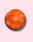 Stunning Banded Carnelian Sphere With Sparkly Druzy Cave - Made in Mother Nature
