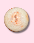 Quartzy Carnelian Sphere With Pink Center - Made in Mother Nature