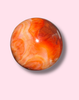 Gorgeous Pinkish Orange Carnelian Sphere - Made in Mother Nature