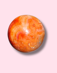 Gorgeous Pinkish Orange Carnelian Sphere - Made in Mother Nature
