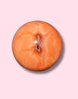 Beautiful Coral Colored Carnelian Sphere - Made in Mother Nature