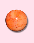 Beautiful Coral Colored Carnelian Sphere - Made in Mother Nature