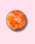Cute Carnelian Sphere With Quartz - Made in Mother Nature