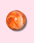 Cute Carnelian Sphere With Quartz - Made in Mother Nature