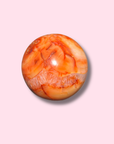 Cute Carnelian Sphere With Quartz - Made in Mother Nature