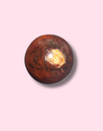 Gorgeous Carnelian Sphere With Druzy Cave - Made in Mother Nature