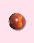 Gorgeous Carnelian Sphere With Druzy Cave - Made in Mother Nature