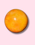 Caramel Carnelian x Orca Agate Sphere With Druzy Cave - Made in Mother Nature