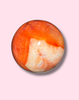 Pretty Carnelian Sphere With Baby Pink Patch - Made in Mother Nature