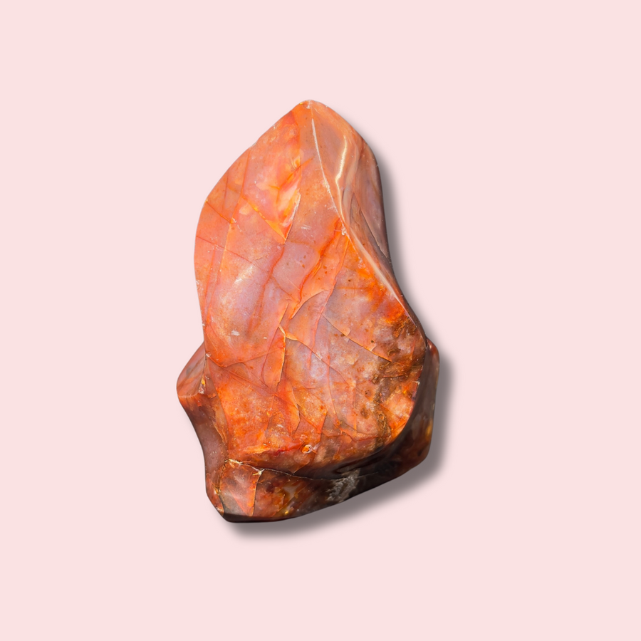 Fiery Red Carnelian Flame