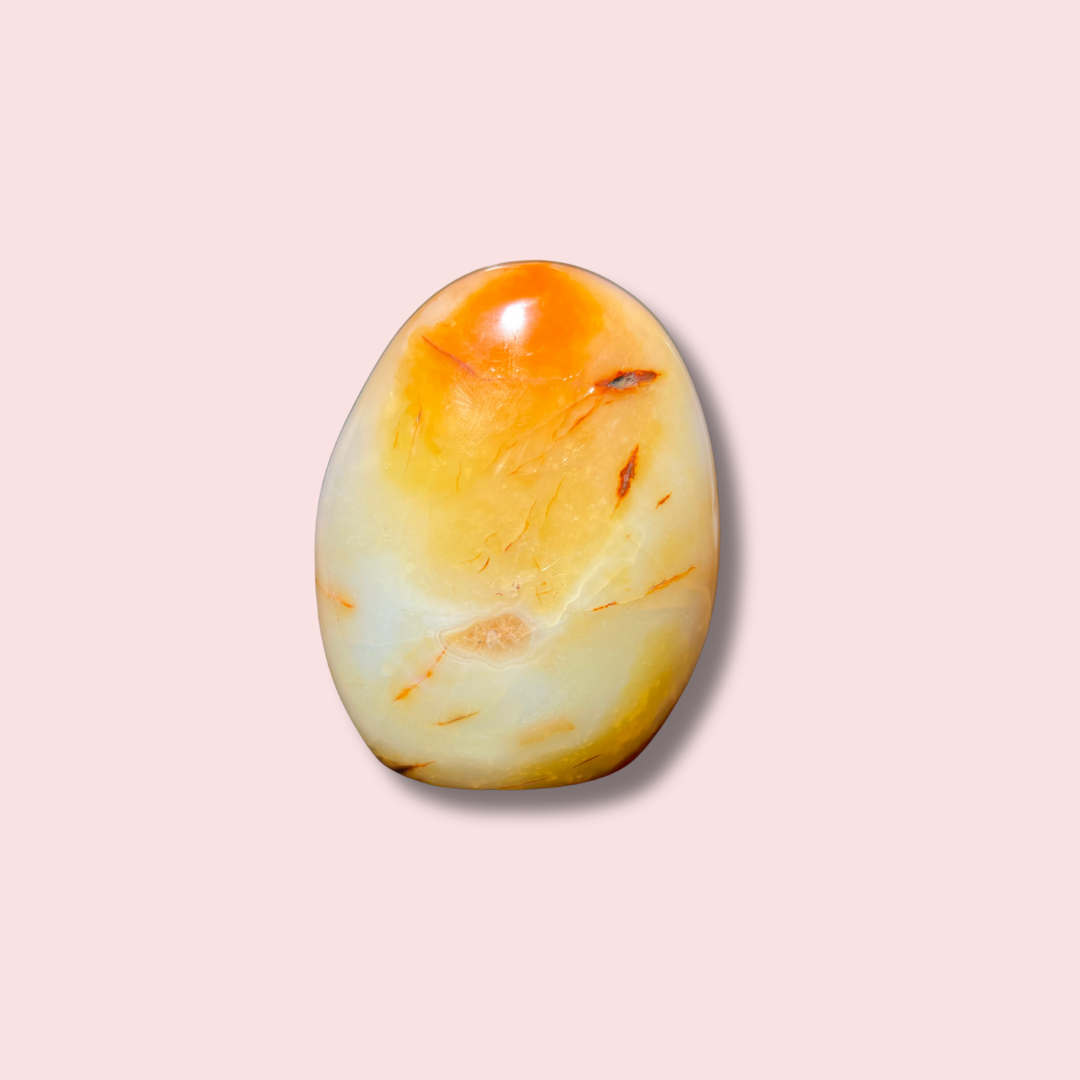 &quot;Peaches &amp; Cream&quot; Carnelian Freeform