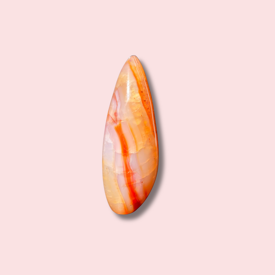 Carnelian Freeform With Pretty Banding