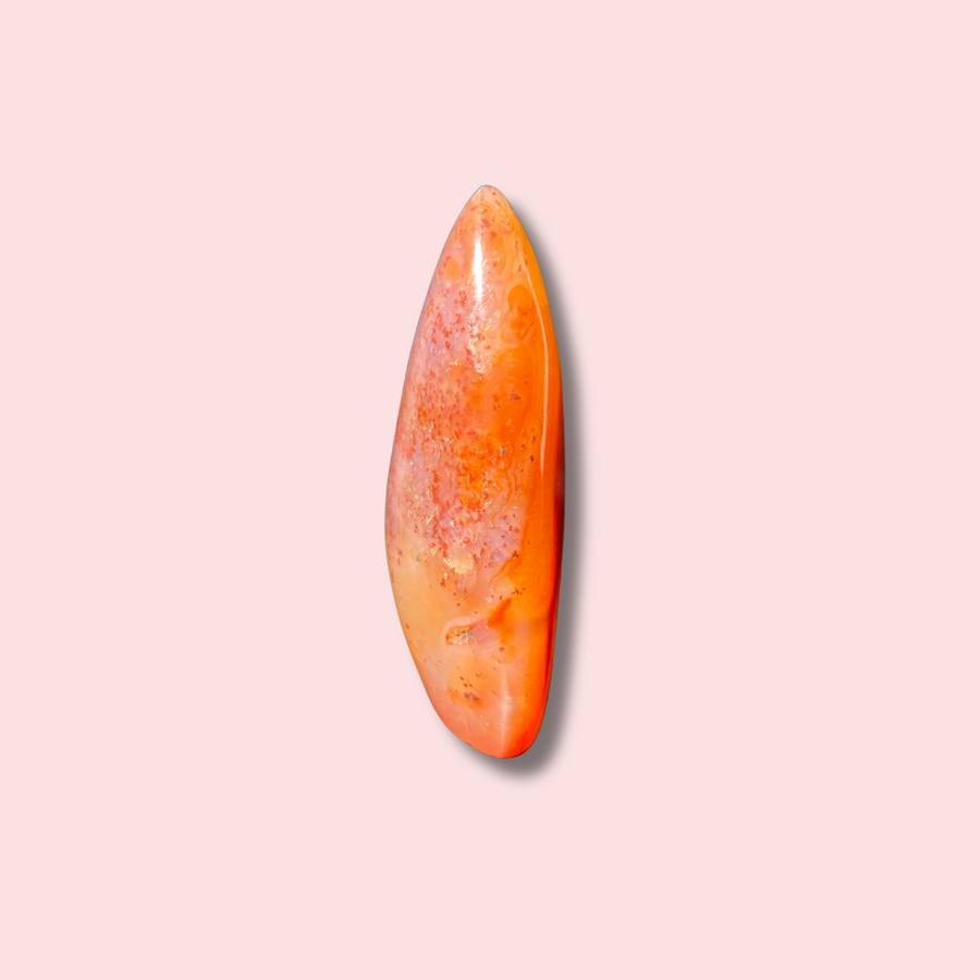 Carnelian Freeform With Pretty Banding