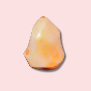 Pretty Pastel Banded Carnelian Flame