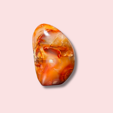 Funky Carnelian Freeform With Cool Inclusions