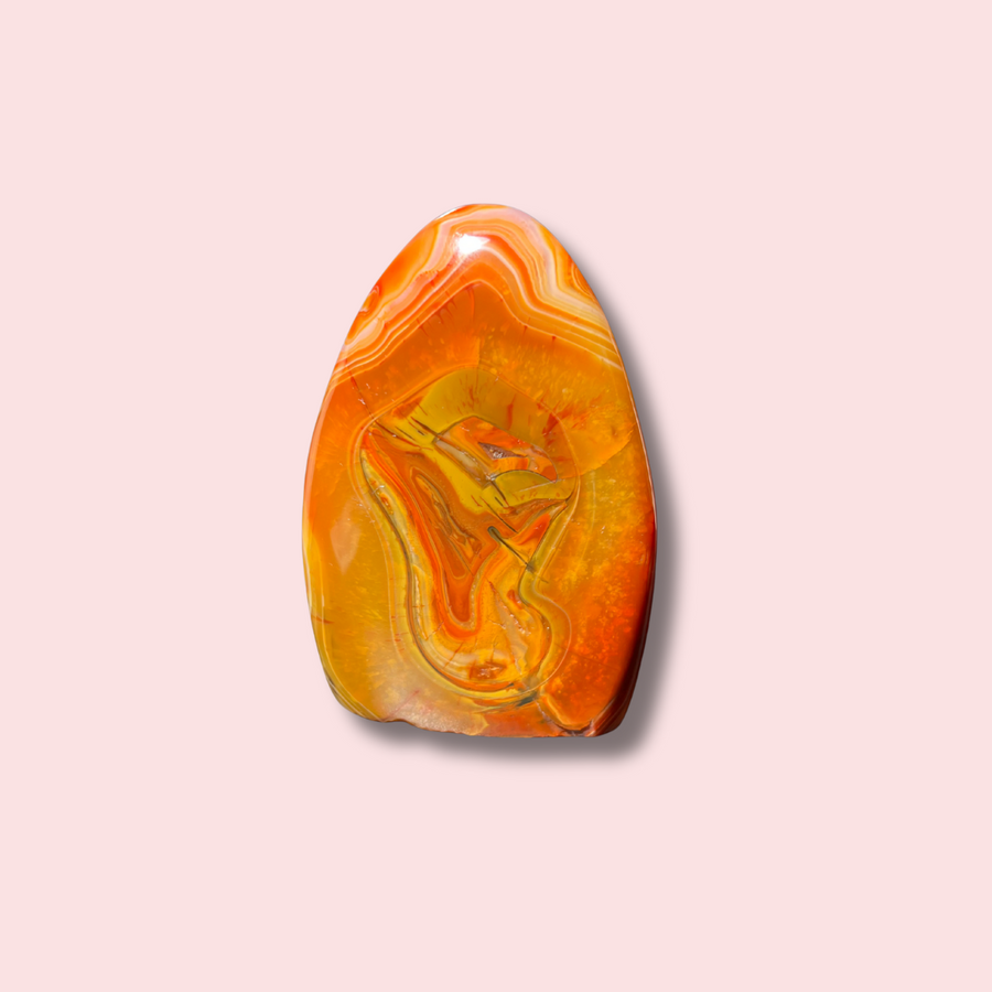 Gorgeous Carnelian Freeform With Beautiful Banding