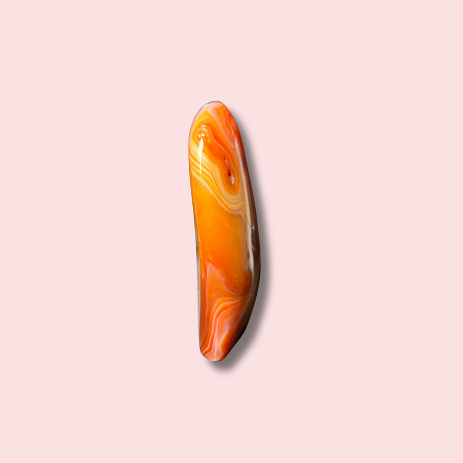 Gorgeous Carnelian Freeform With Beautiful Banding