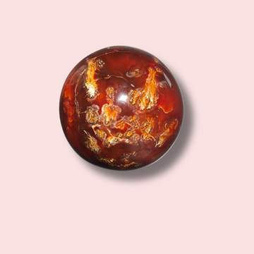 Cool Mossy Carnelian Sphere