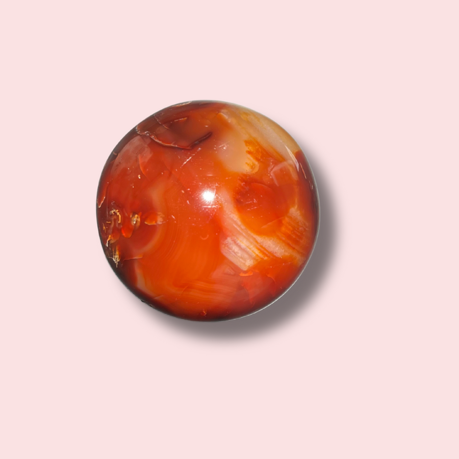 Cool Mossy Carnelian Sphere