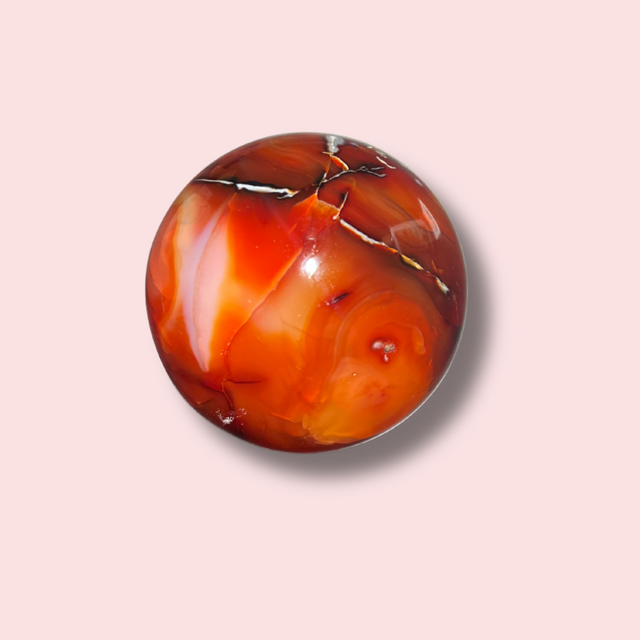 Amazing Vibrant Carnelian Sphere