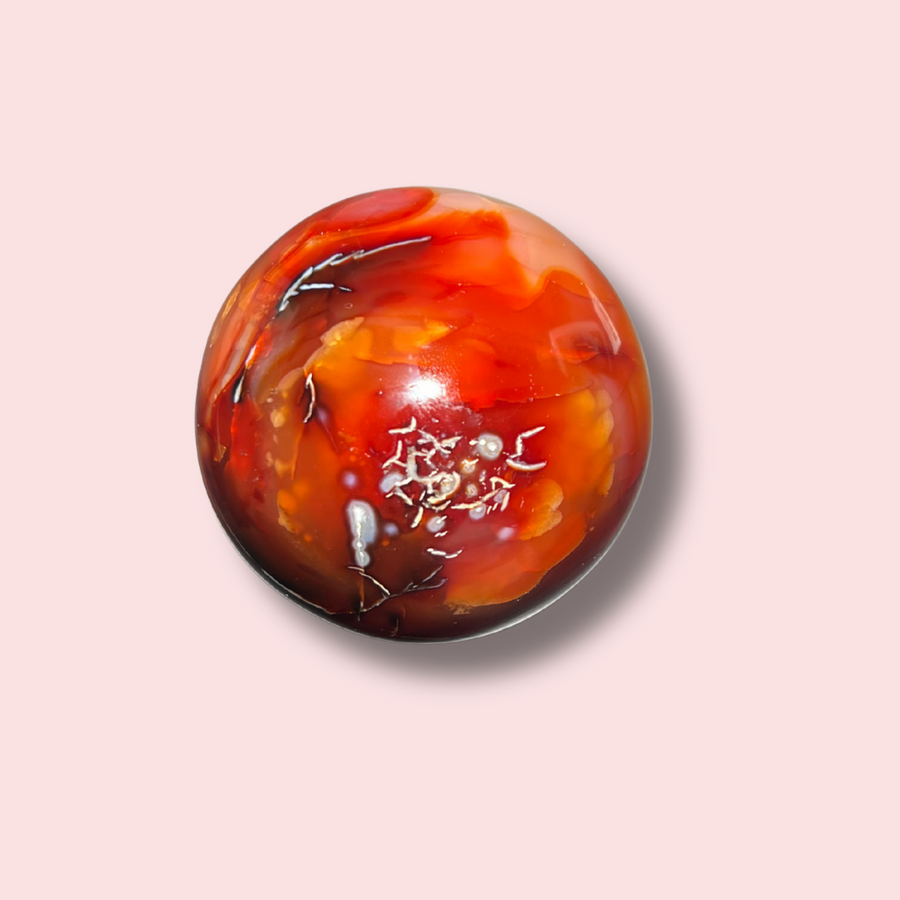 Amazing Vibrant Carnelian Sphere