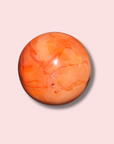 Beautiful Coral Colored Carnelian Sphere