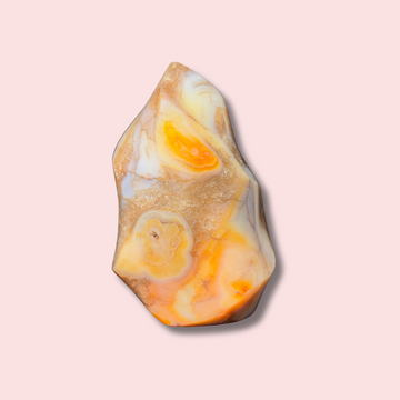 Funky Carnelian Flame With Cool Colors