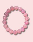 Stunning Lavender Star Rose Quartz Bracelet (11 mm)