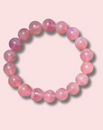 Stunning Lavender Star Rose Quartz Bracelet (11 mm)