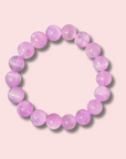 Rare Gem Grade Lavender Kunzite Bracelet (11 mm)