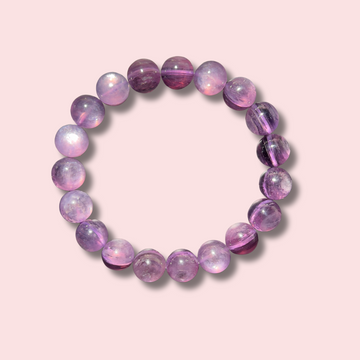 Gorgeous Deep Purple Gem Lepidolite Bracelet (10 mm)