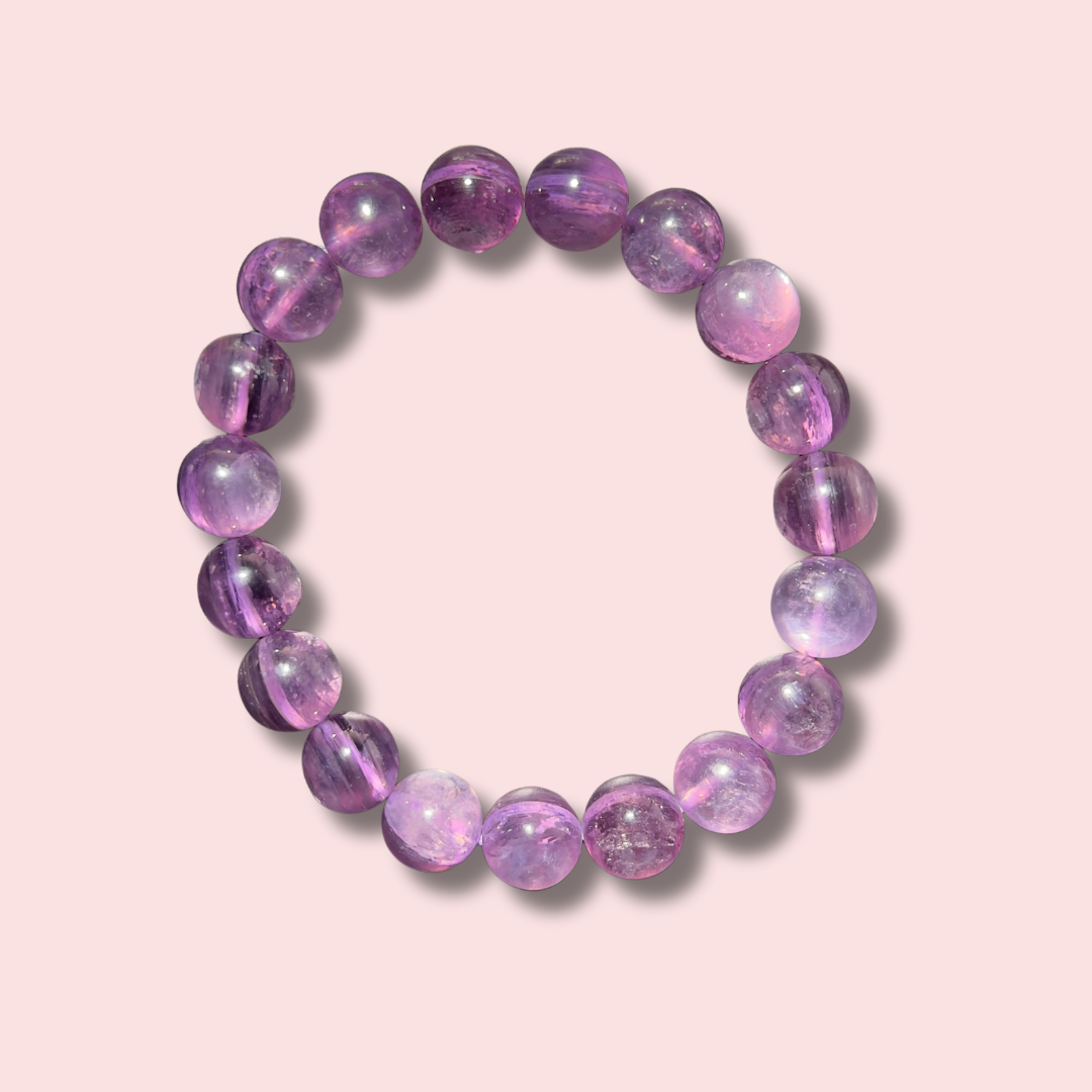Gorgeous Deep Purple Gem Lepidolite Bracelet (10 mm) - Made in Mother Nature