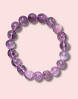 Gorgeous Deep Purple Gem Lepidolite Bracelet (10 mm)