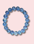 Deep Blue Gem Grade Aquamarine Bracelet (10 mm)