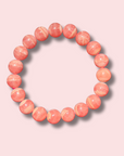 Rare Gem Grade Rhodochrosite Bracelet (11 mm)