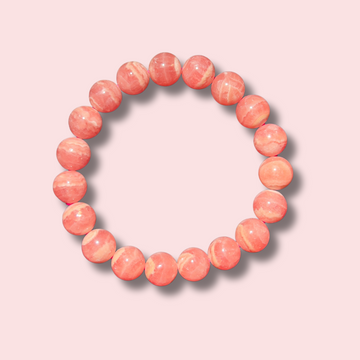 Rare Gem Grade Rhodochrosite Bracelet (11 mm)