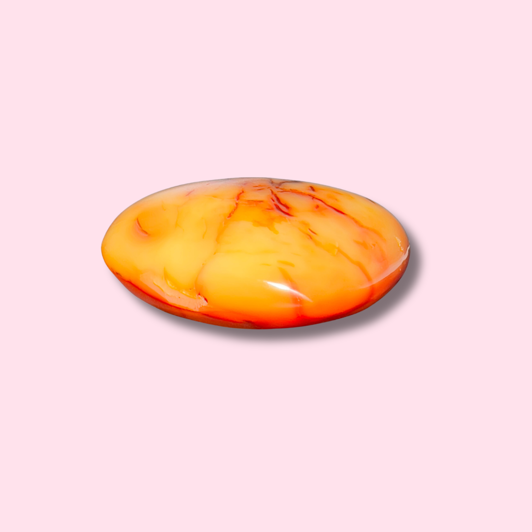 Bright Orange Carnelian Heart - Made in Mother Nature