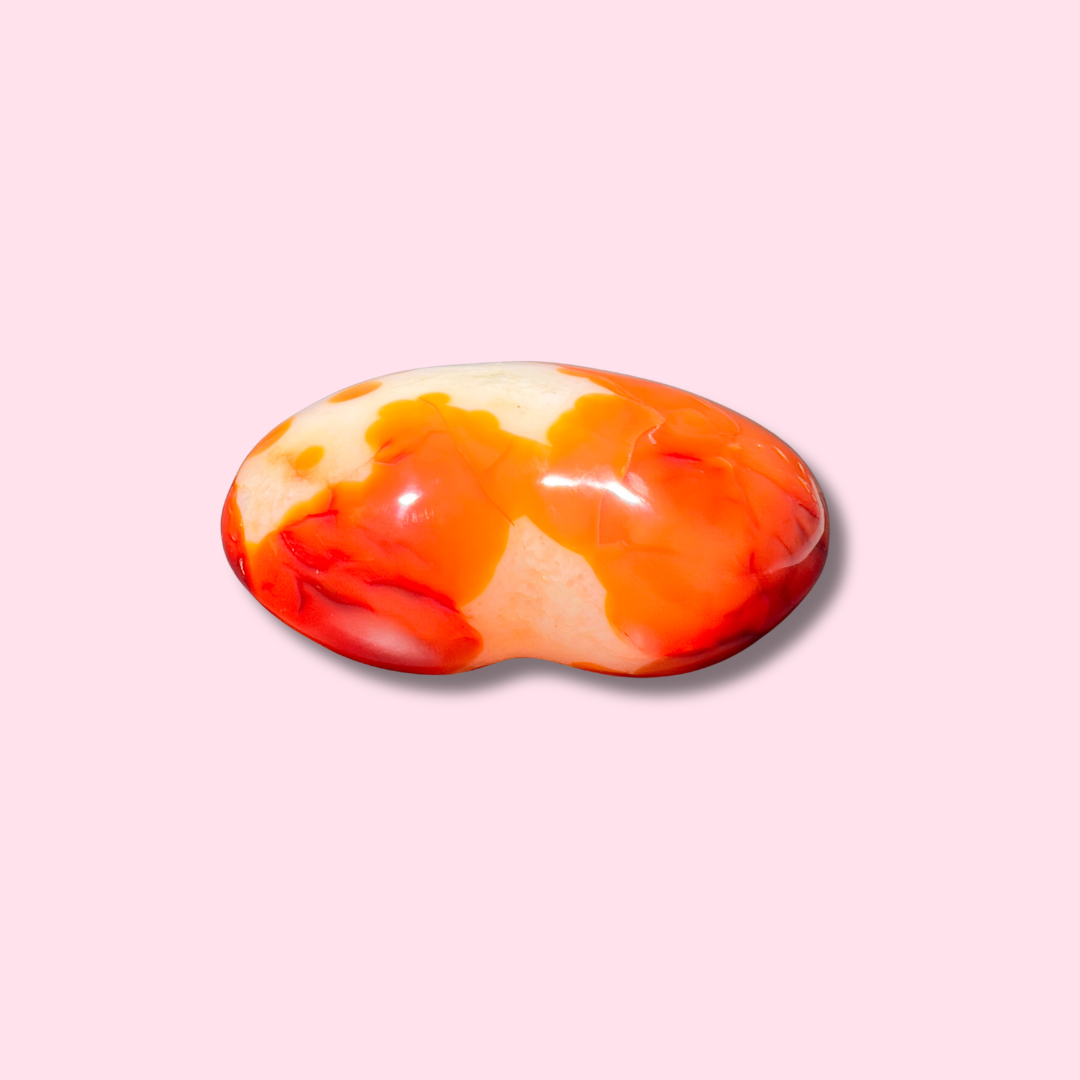 "Red Dalmatian" Carnelian Heart - Made in Mother Nature
