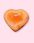 Carnelian Heart With Orange Quartz - Made in Mother Nature