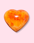 Carnelian Heart With Orange Quartz - Made in Mother Nature