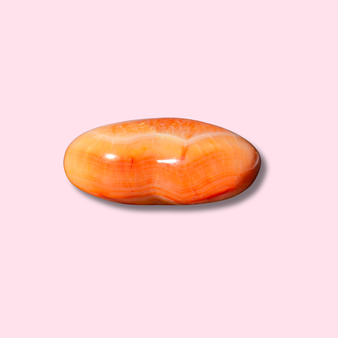 Carnelian Heart With Orange Quartz - Made in Mother Nature