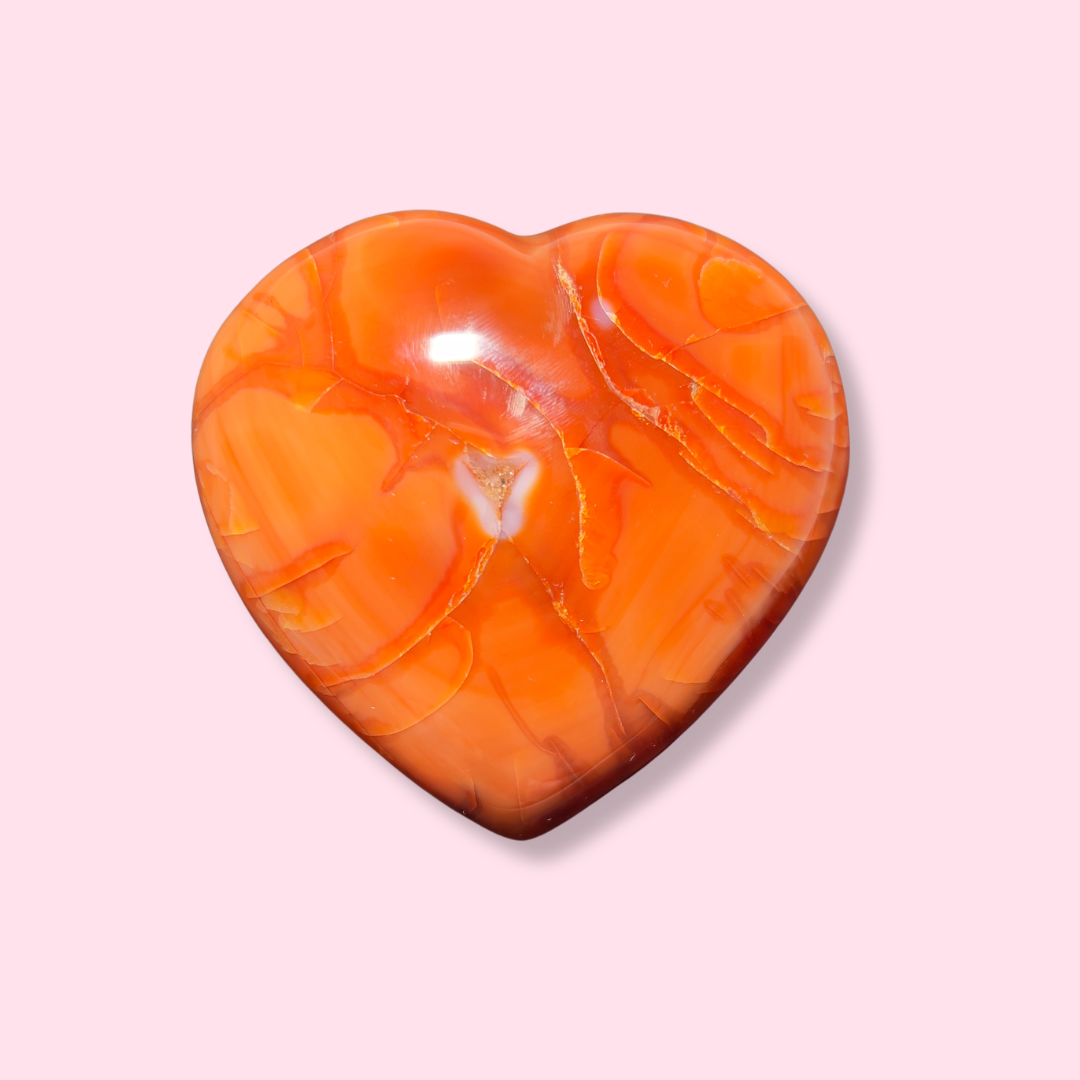 Beautiful Red Carnelian Heart - Made in Mother Nature