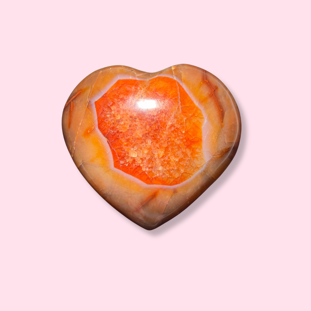 Moody Carnelian Heart - Made in Mother Nature