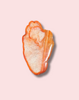 Fiery Red Carnelian Slab With Quartz