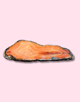 Vibrant Orange Carnelian Slab With Beautiful Banding - Made in Mother Nature