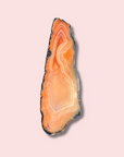 Vibrant Orange Carnelian Slab With Beautiful Banding