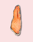Vibrant Orange Carnelian Slab With Beautiful Banding